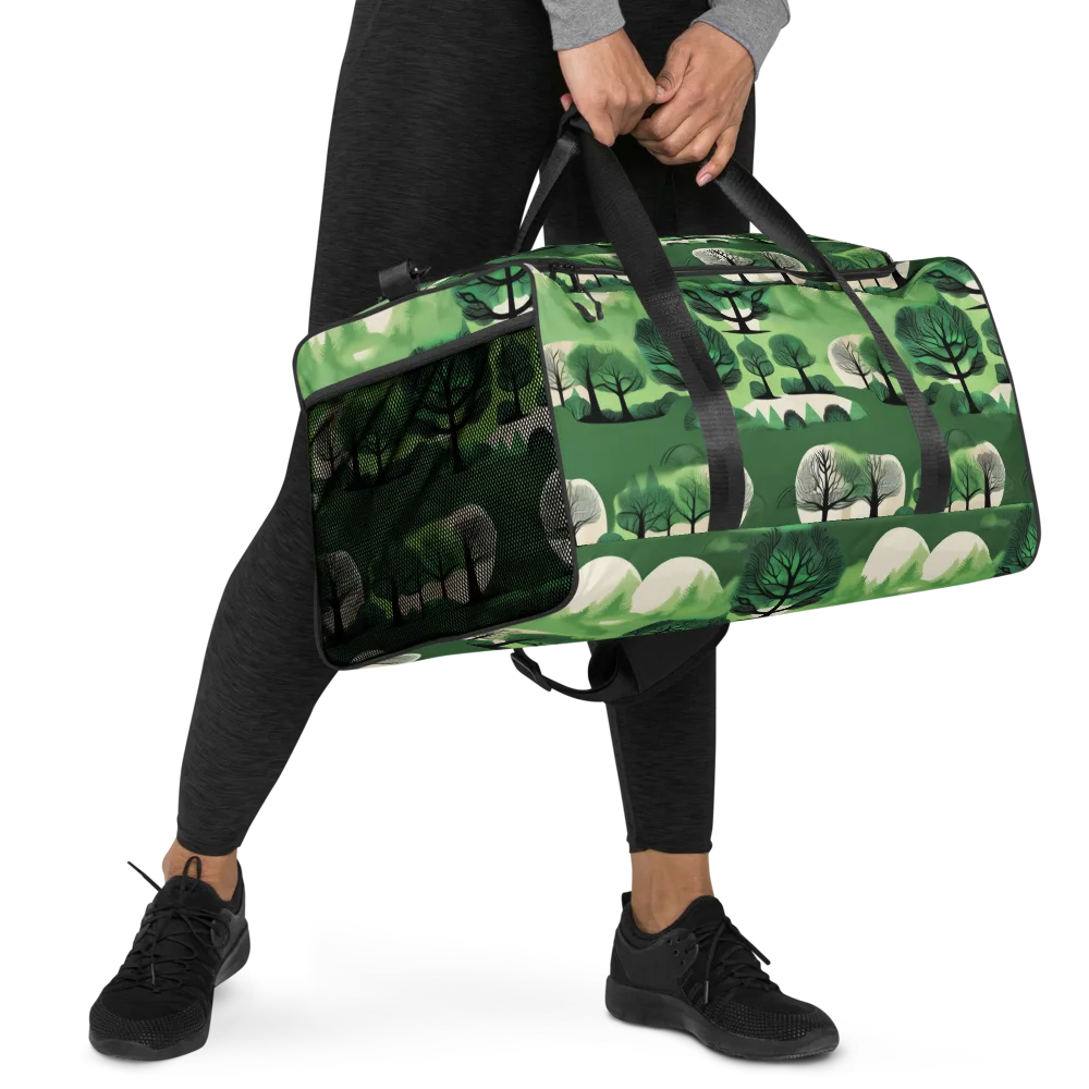 Verdant Tableau on Duffle Bag — Right Front