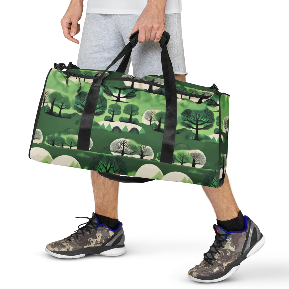 Verdant Tableau on Duffle Bag — Front