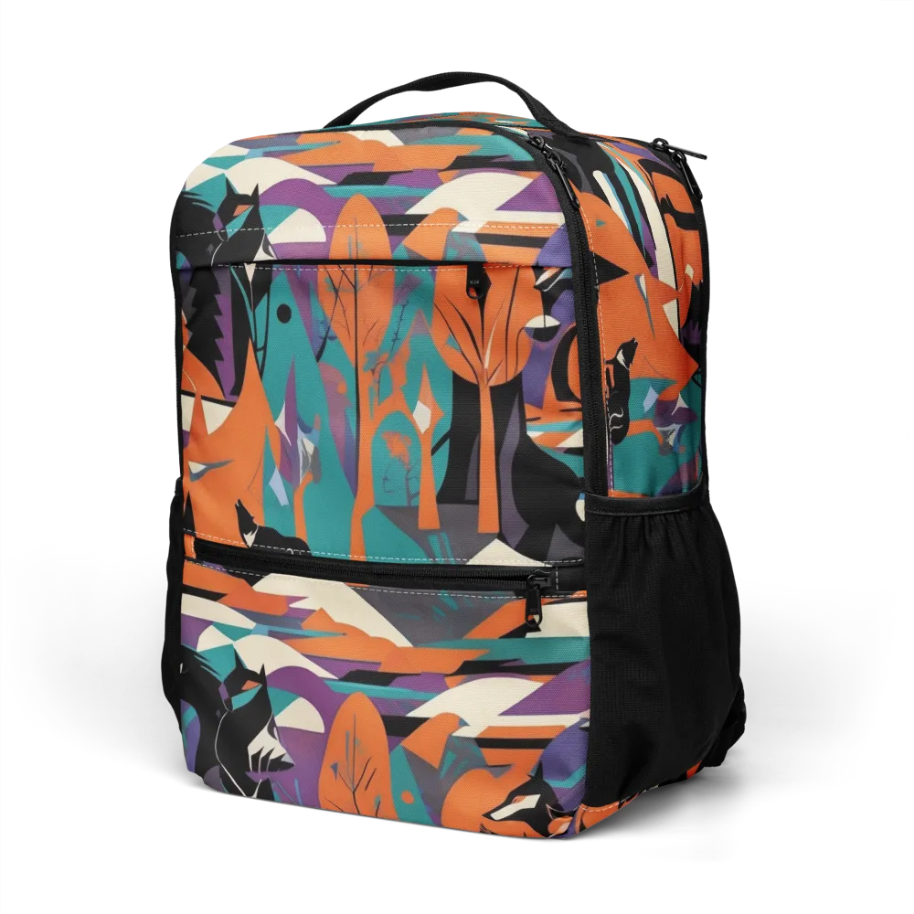 Vermilion Woodland on Utility Backpack — Left Front