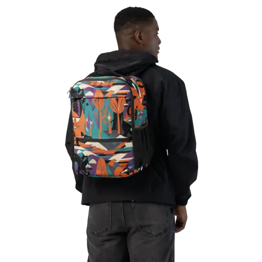 Vermilion Woodland on a Utility Backpack