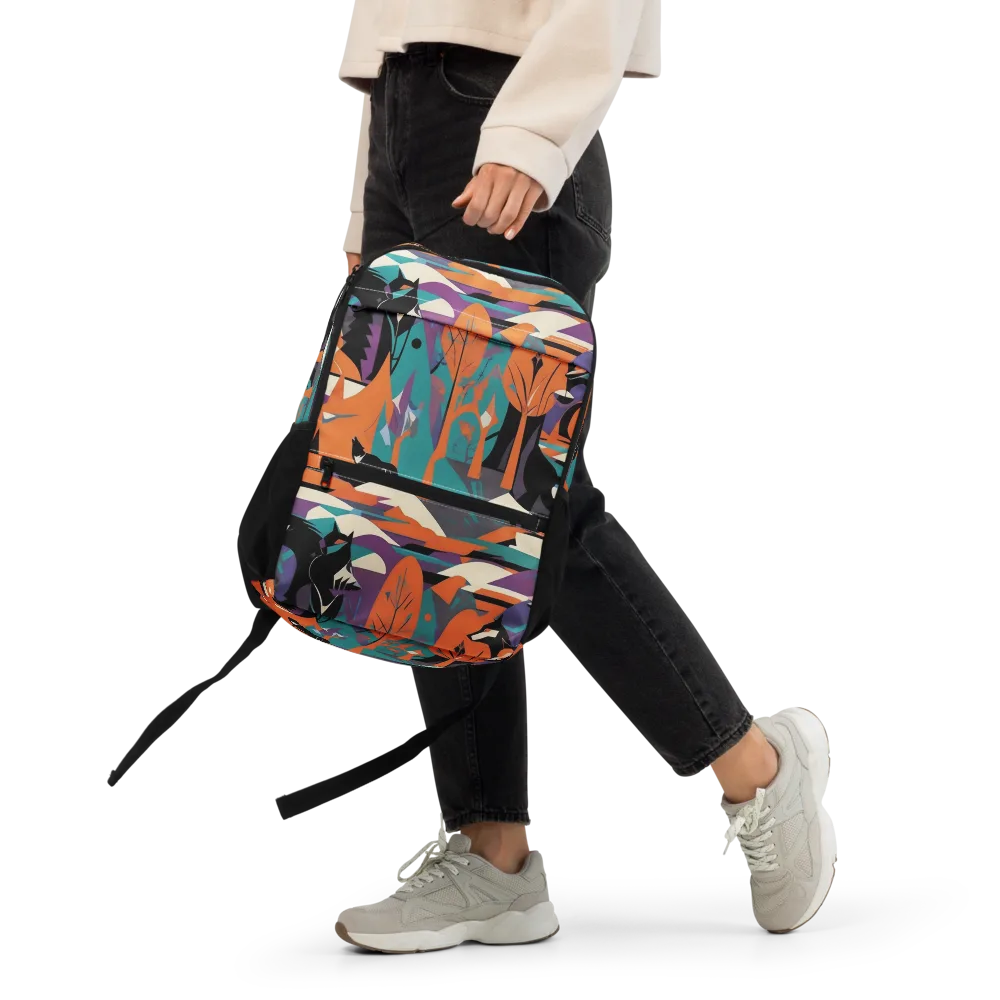 Vermilion Woodland on Utility Backpack — Front