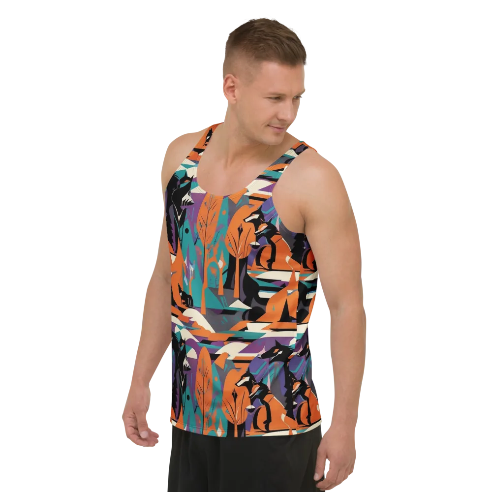 Vermilion Woodland on Men's Tank Top — Left Front