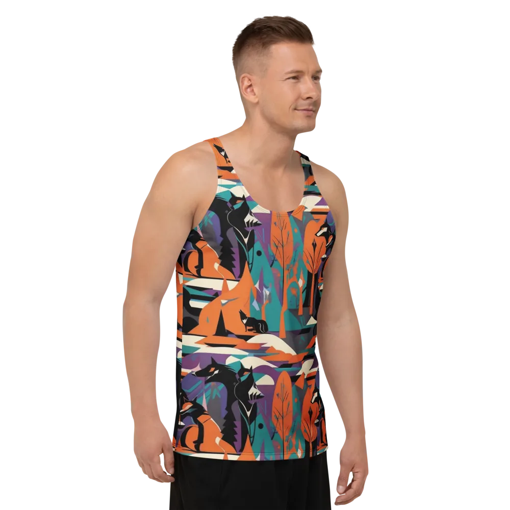 Vermilion Woodland on Men's Tank Top — Right Front