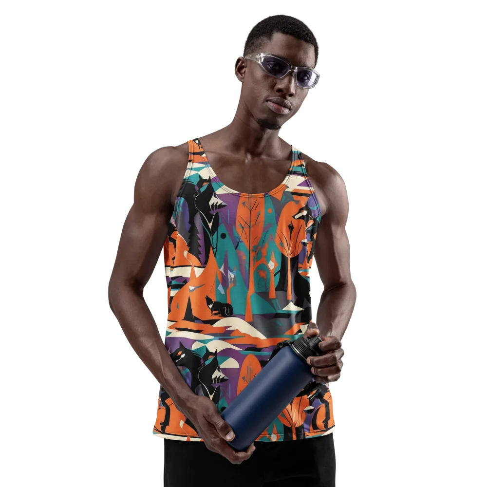 Vermilion Woodland on Men's Tank Top — Front