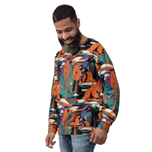 Vermilion Woodland on a Sweatshirt