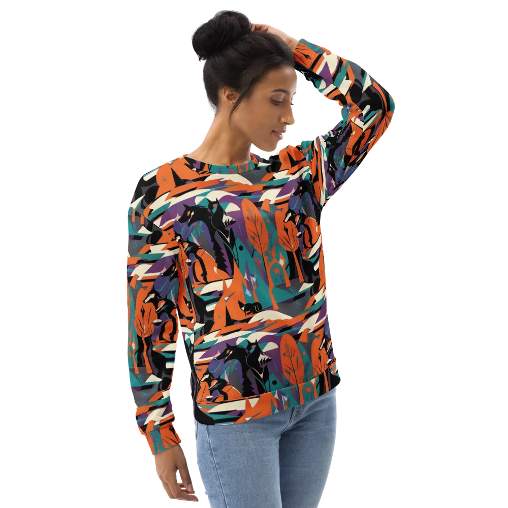 Vermilion Woodland on Sweatshirt — Right Front