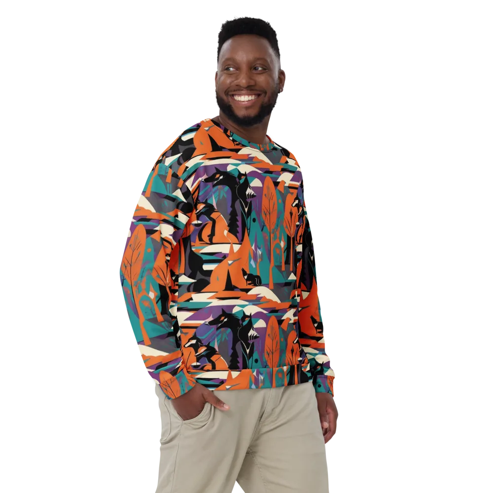 Vermilion Woodland on Sweatshirt — Front