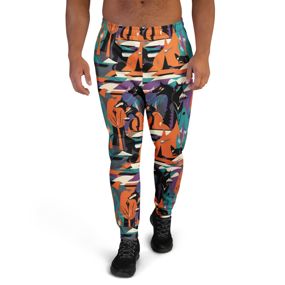 Vermilion Woodland on Men's Joggers — Front