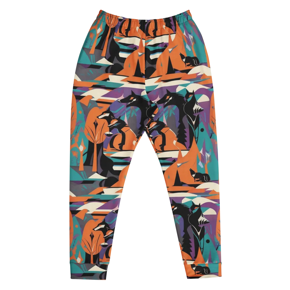Vermilion Woodland on Men's Joggers — Front