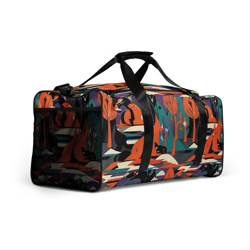 Vermilion Woodland on Duffle Bag — Right Front