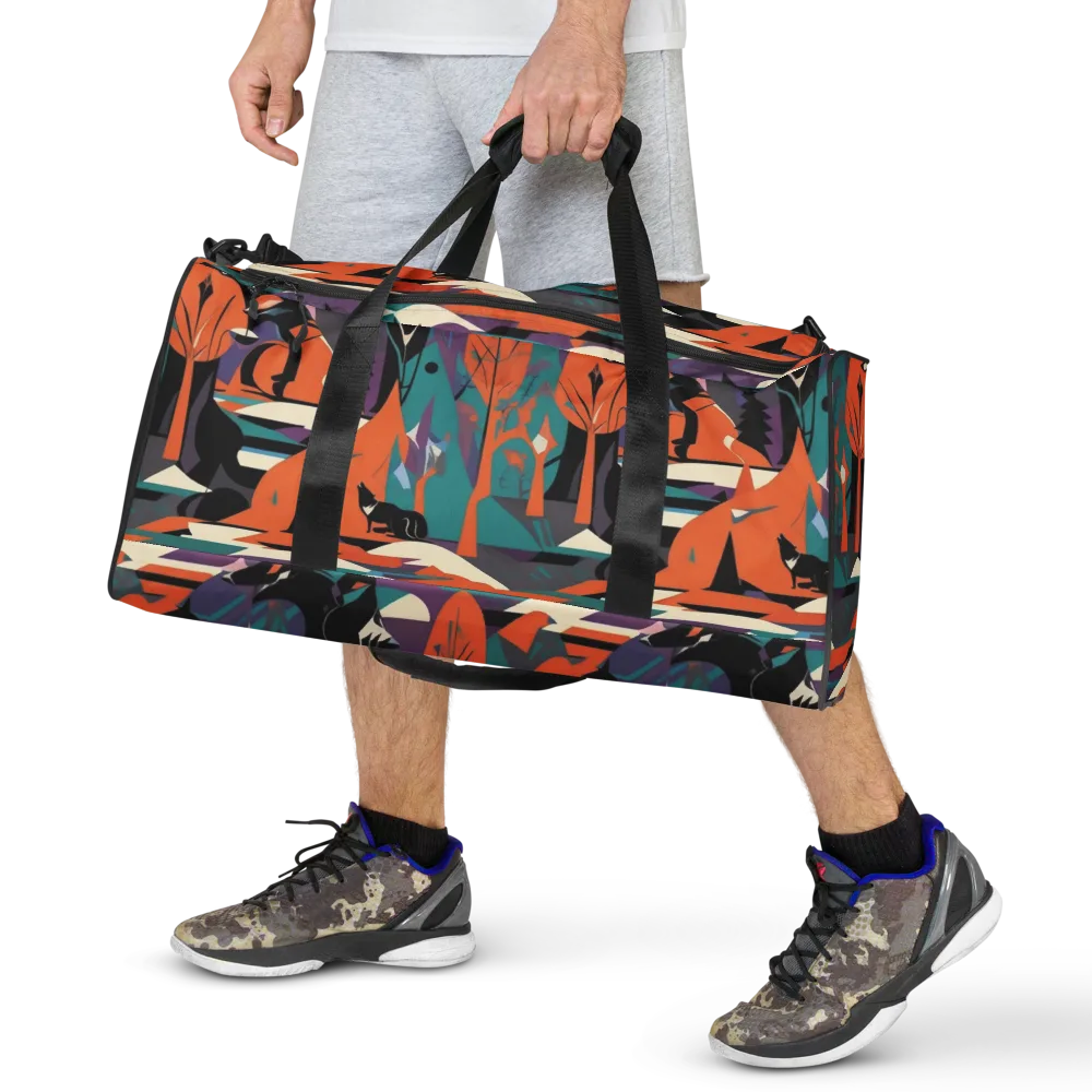 Vermilion Woodland on Duffle Bag — Front