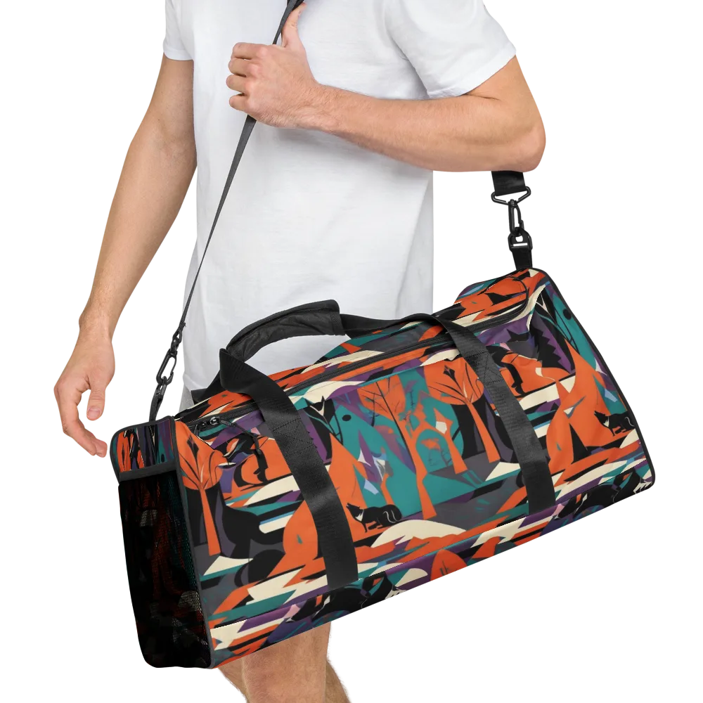 Vermilion Woodland on Duffle Bag — Right Front