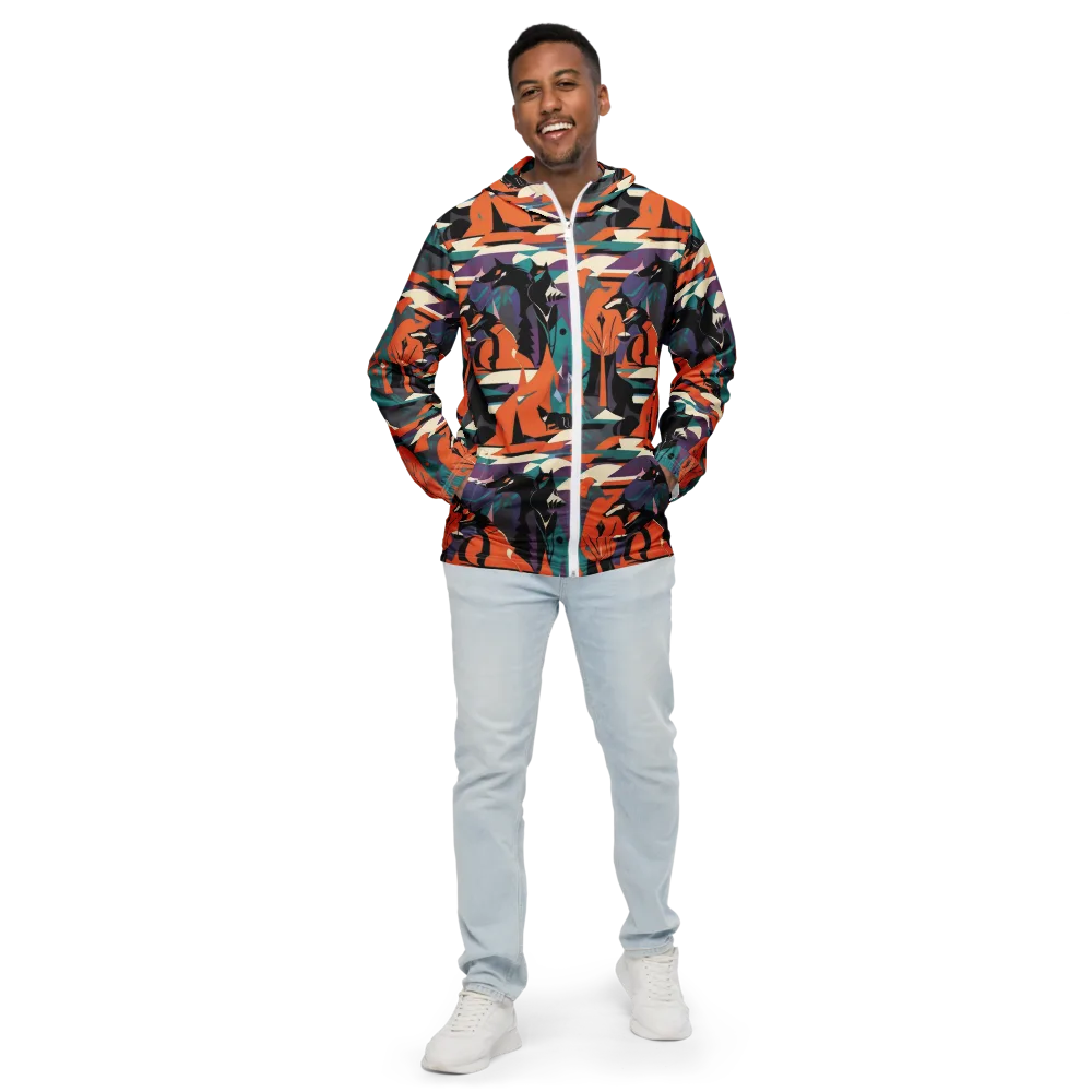 Vermilion Woodland on Men's Windbreaker — Front
