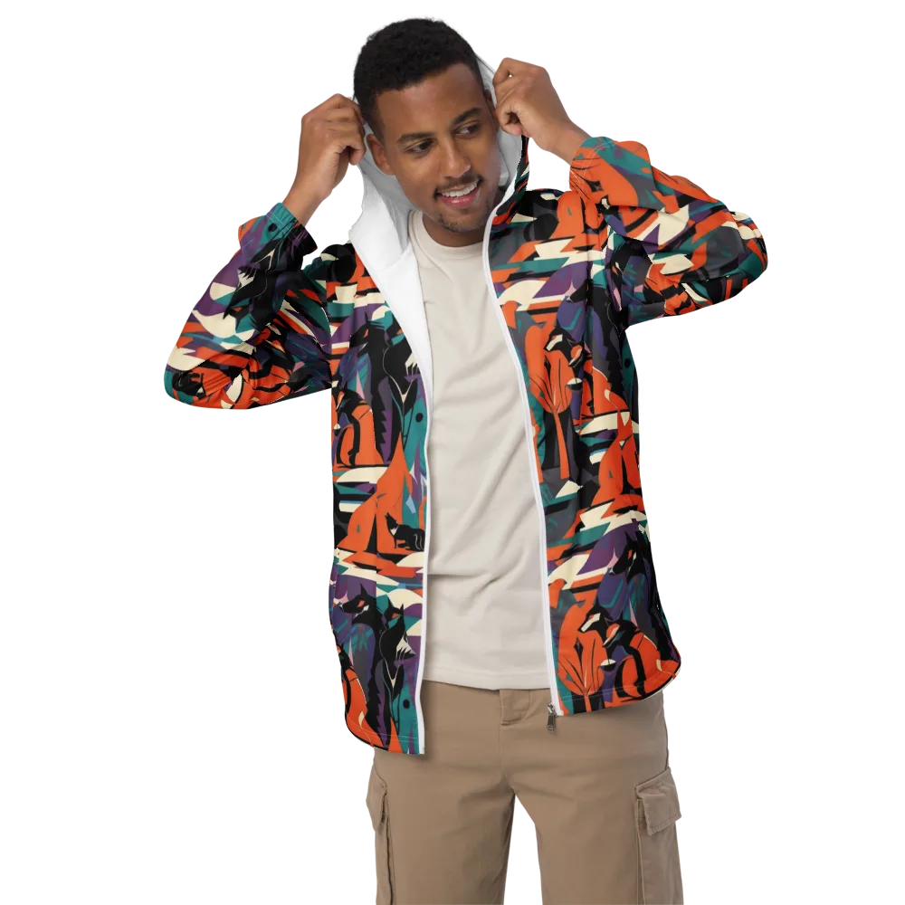 Vermilion Woodland on Men's Windbreaker — Front