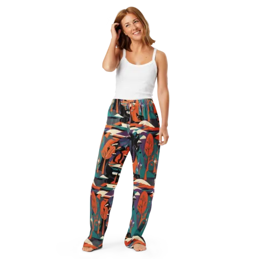 Vermilion Woodland on a Women's Pajama Pants