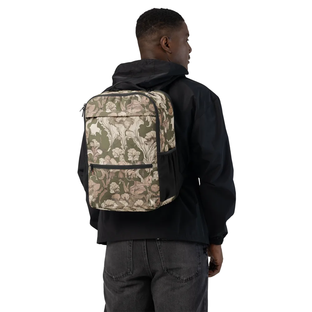 Moss Garden Reverie on Utility Backpack — Back