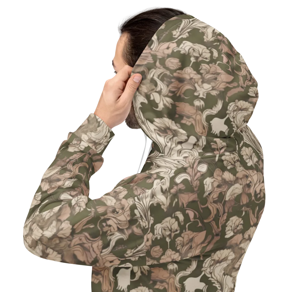 Moss Garden Reverie on Hoodie — Back