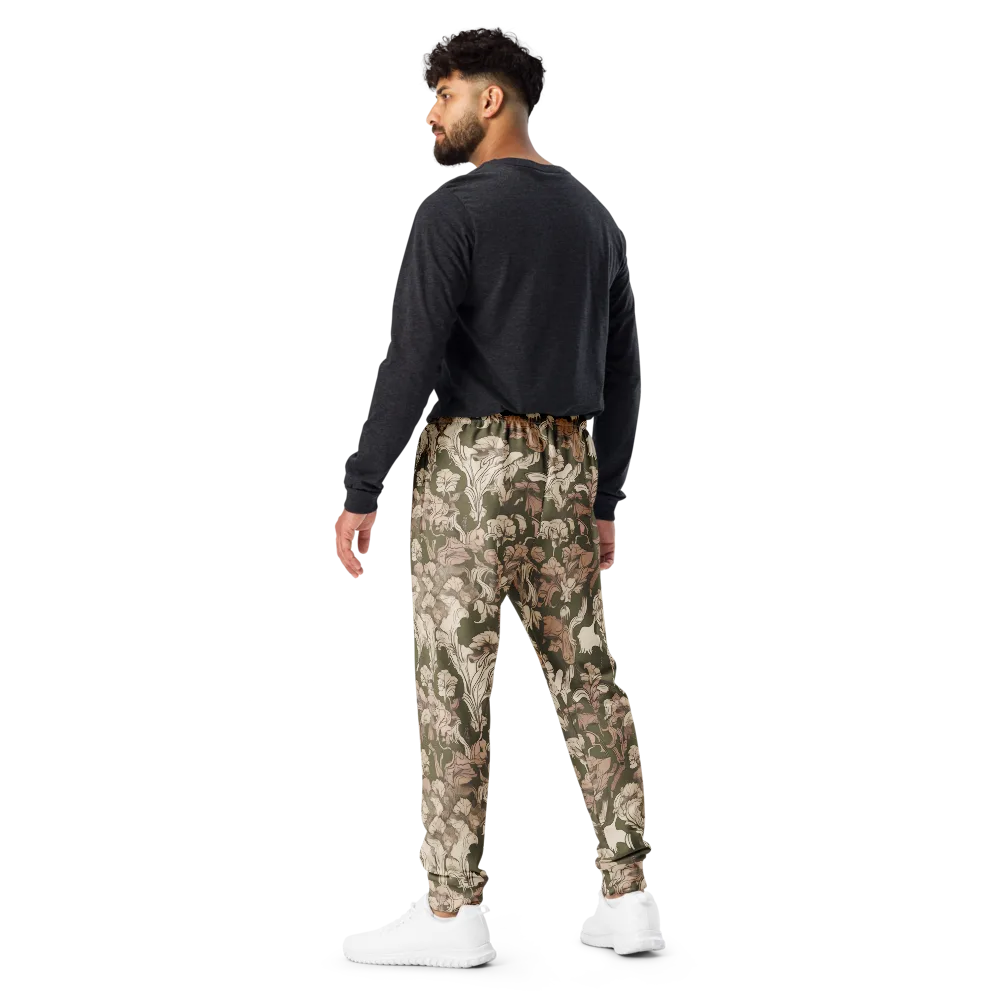 Moss Garden Reverie on Men's Joggers — Back