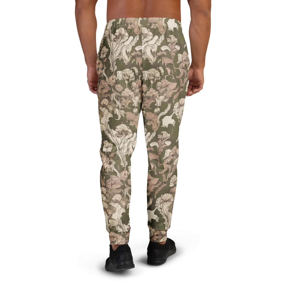 Moss Garden Reverie on Men's Joggers — Back