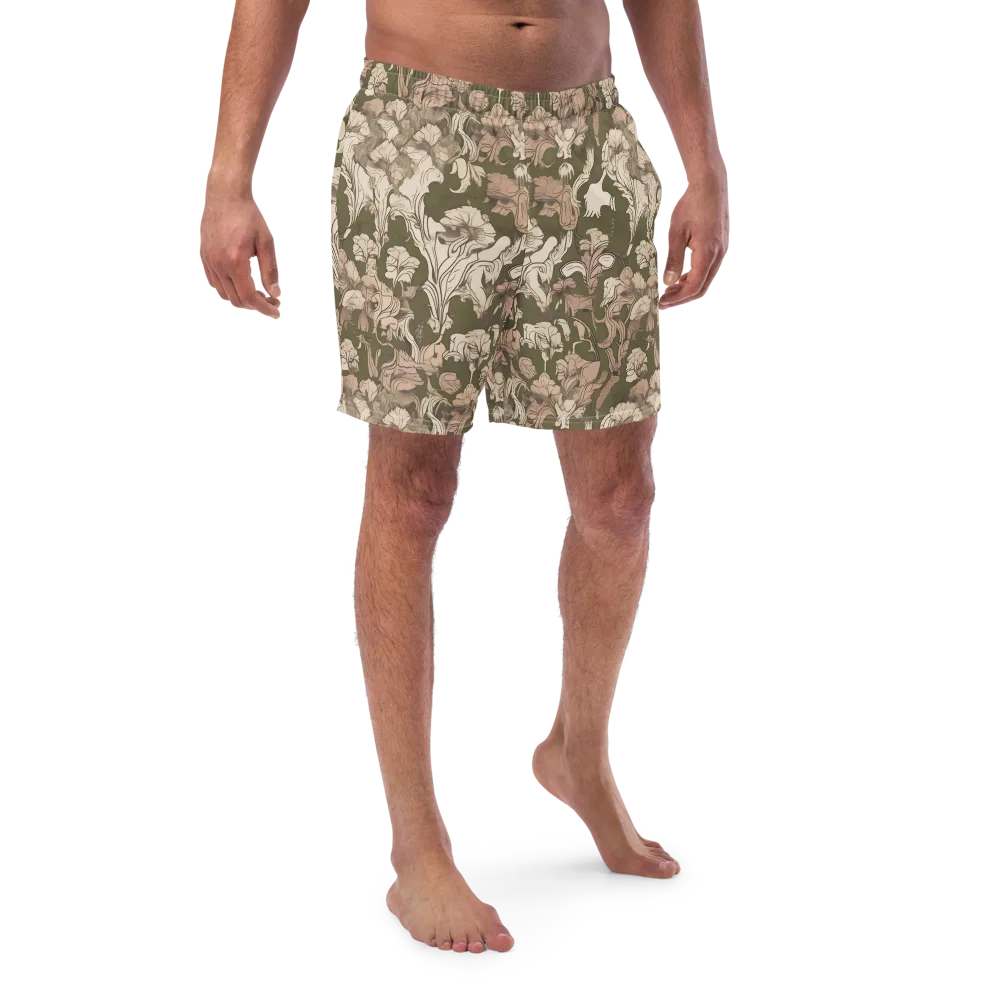 Moss Garden Reverie on Swim Trunks — Front