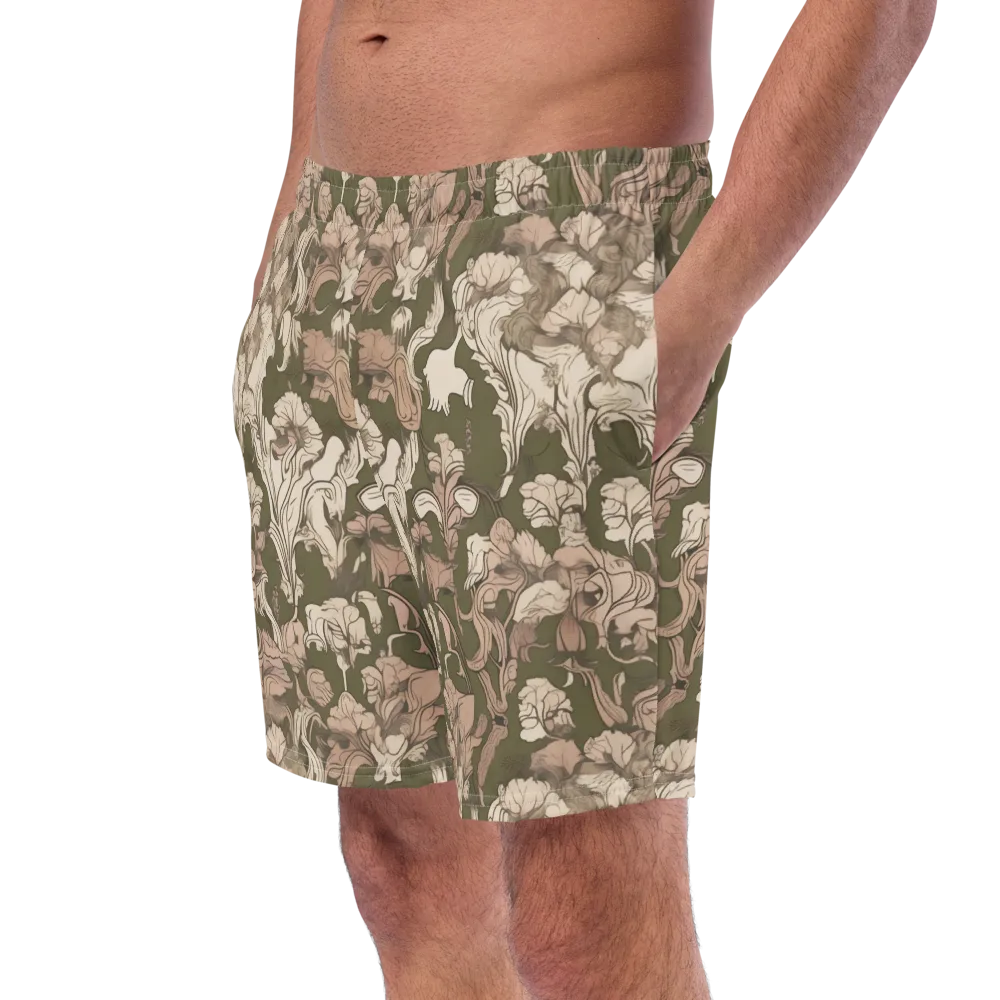 Moss Garden Reverie on Swim Trunks — Left Front