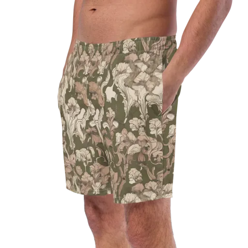 Moss Garden Reverie on a Swim Trunks