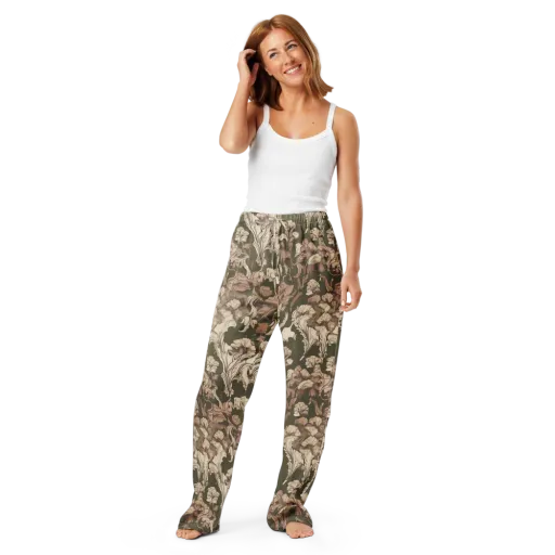 Moss Garden Reverie on a Women's Pajama Pants