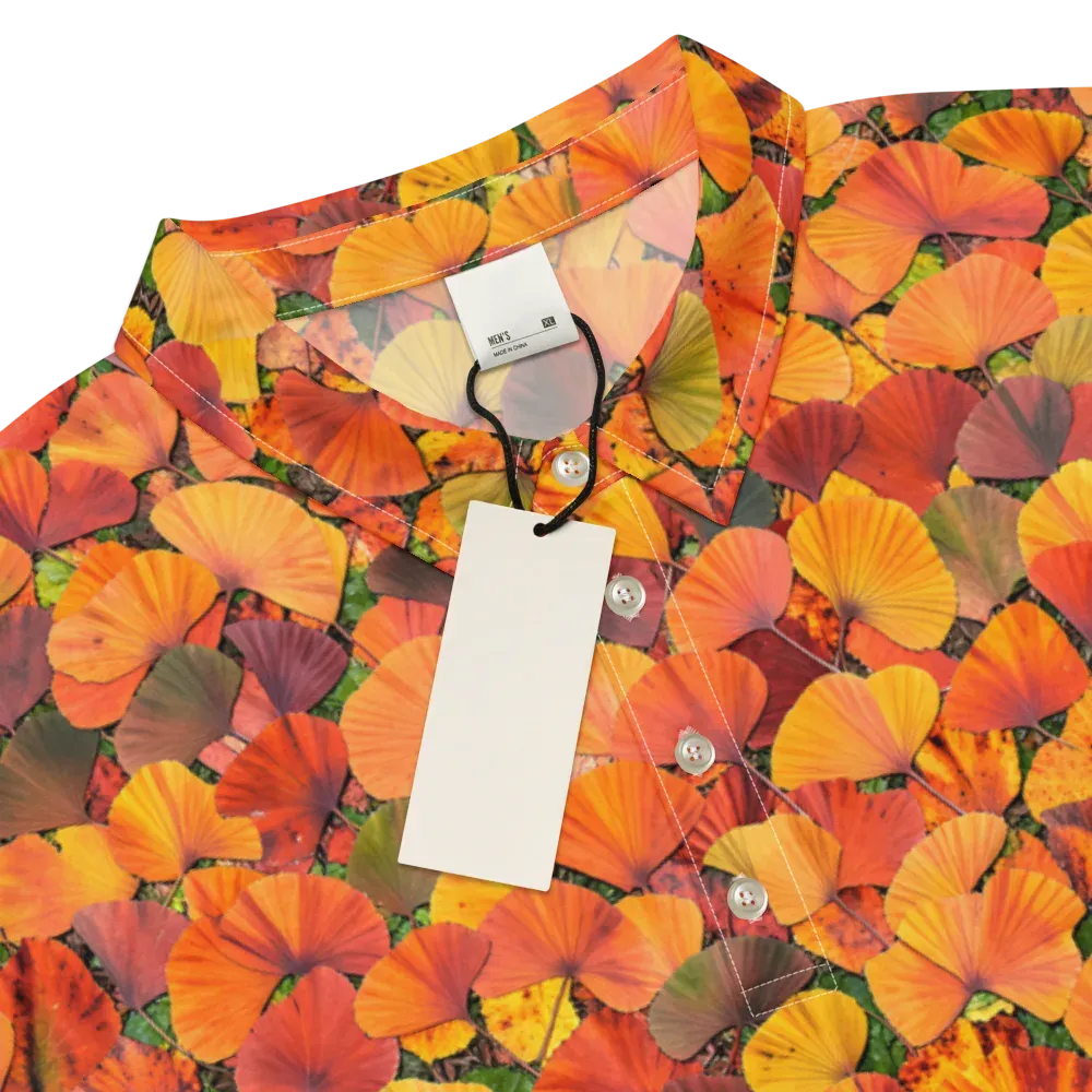 Ginkgo Inferno on Men's Slim Fit Polo Shirt — Product details