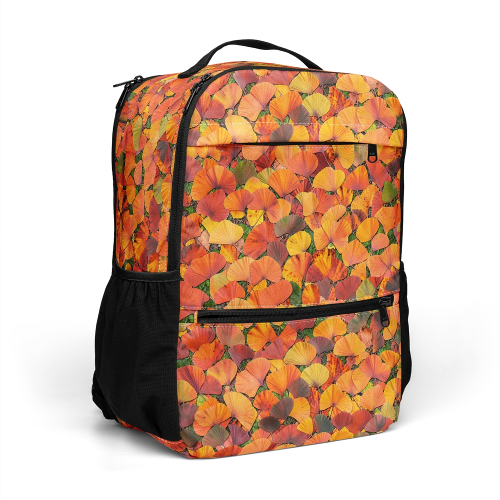 Ginkgo Inferno on Utility Backpack — Right Front