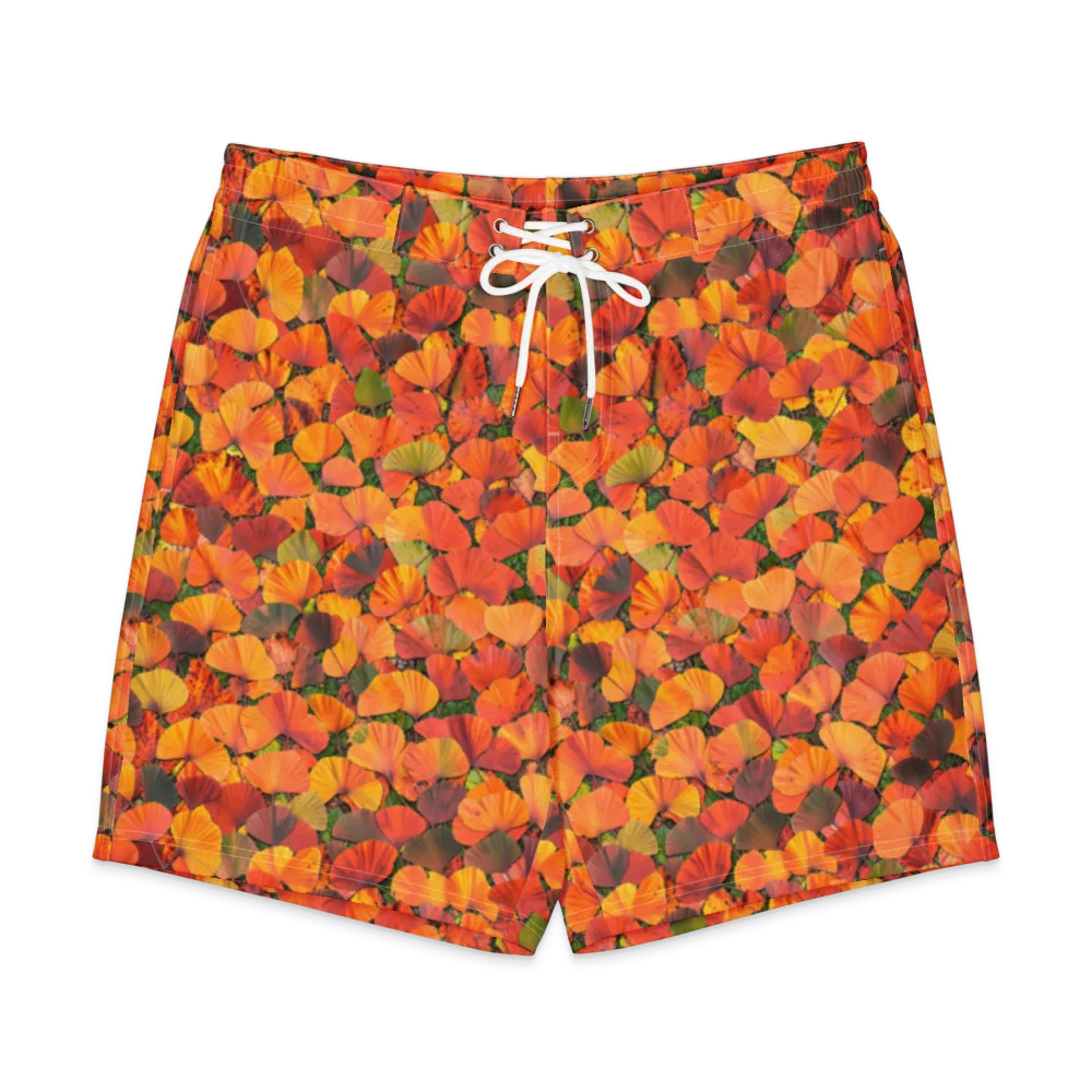 Ginkgo Inferno on Men's Board Shorts — Front