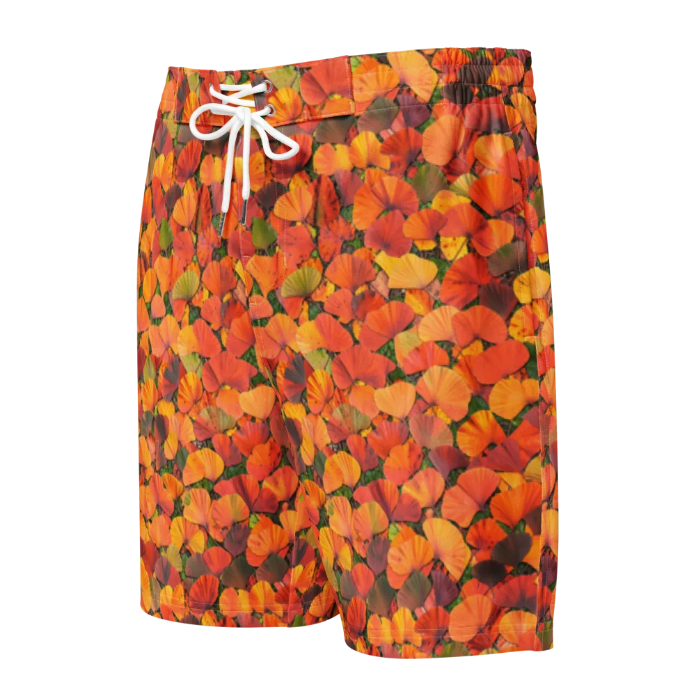 Ginkgo Inferno on Men's Board Shorts — Front