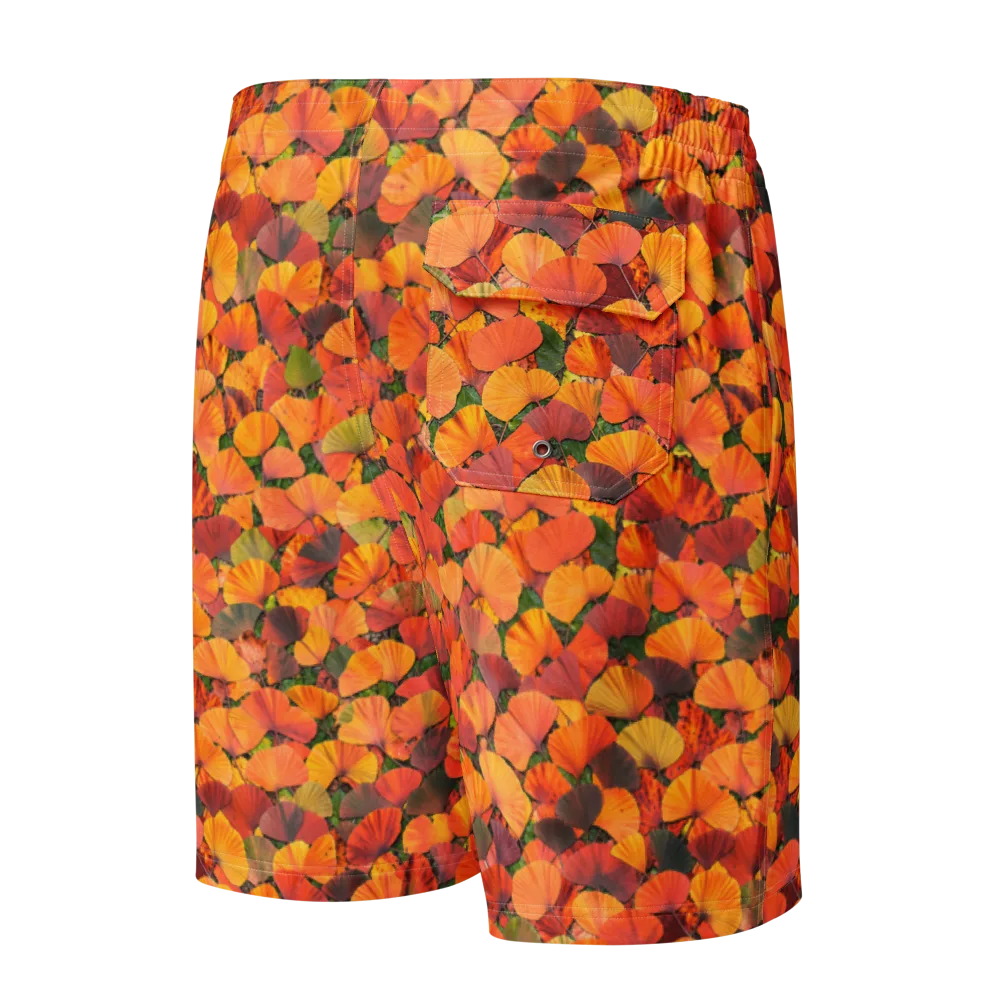 Ginkgo Inferno on Men's Board Shorts — Back