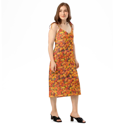 Ginkgo Inferno on a Slip Dress