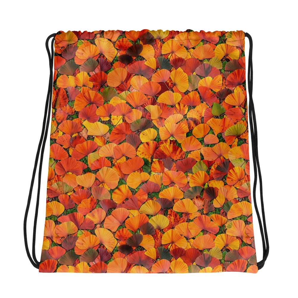 Ginkgo Inferno on Drawstring Bag — Photo