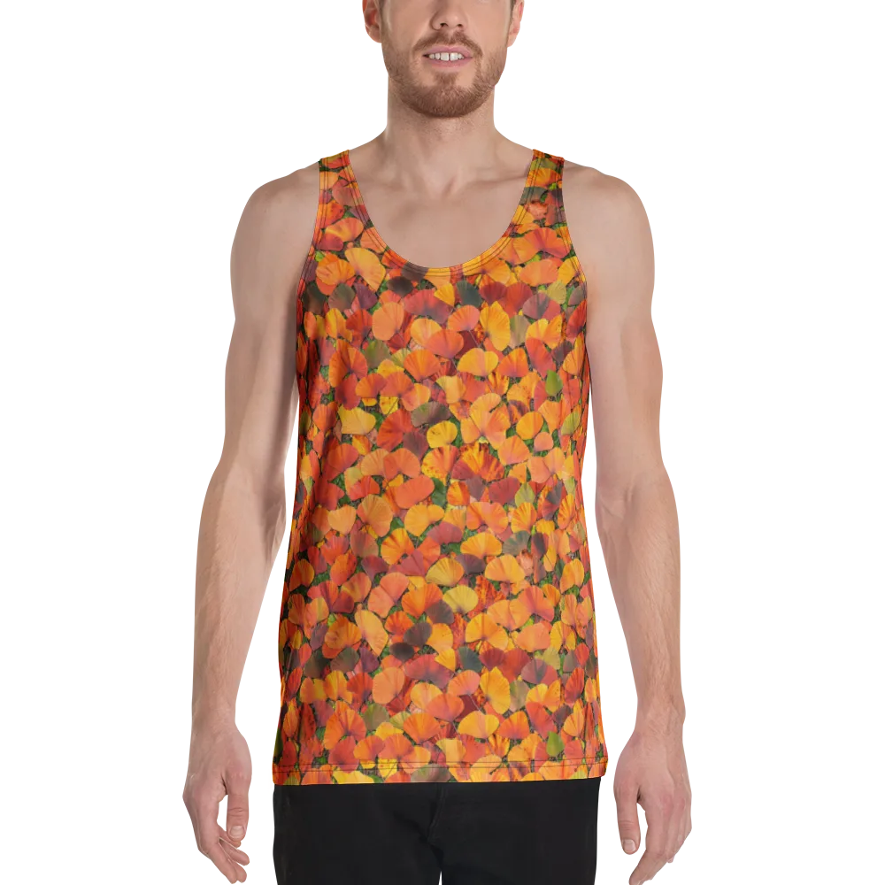 Ginkgo Inferno on Men's Tank Top — Front