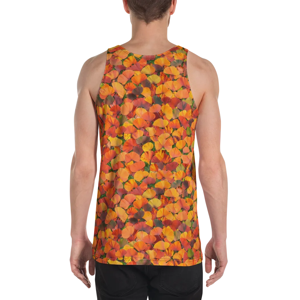Ginkgo Inferno on Men's Tank Top — Back