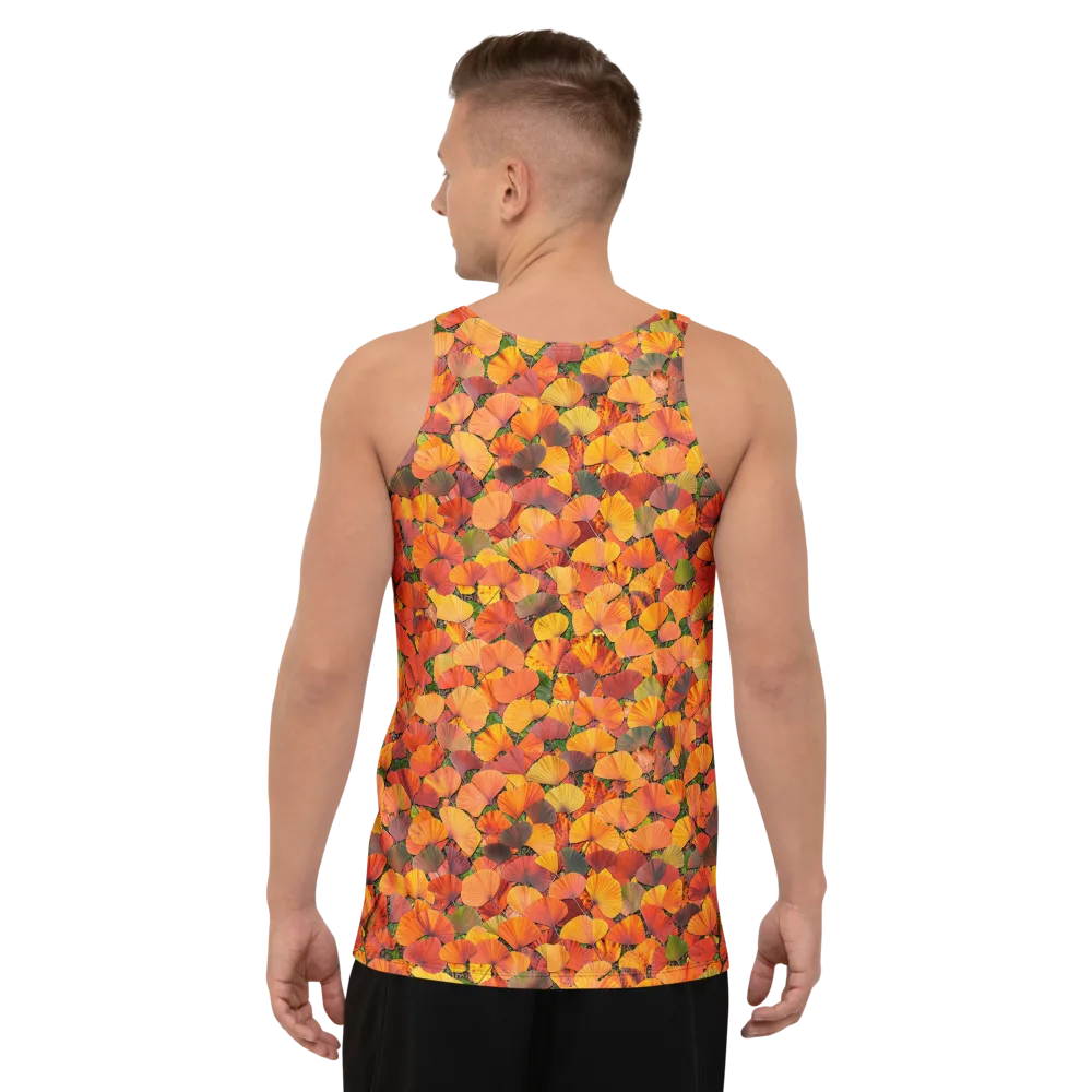 Ginkgo Inferno on Men's Tank Top — Back