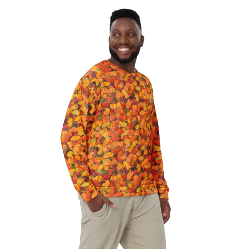 Ginkgo Inferno on a Sweatshirt