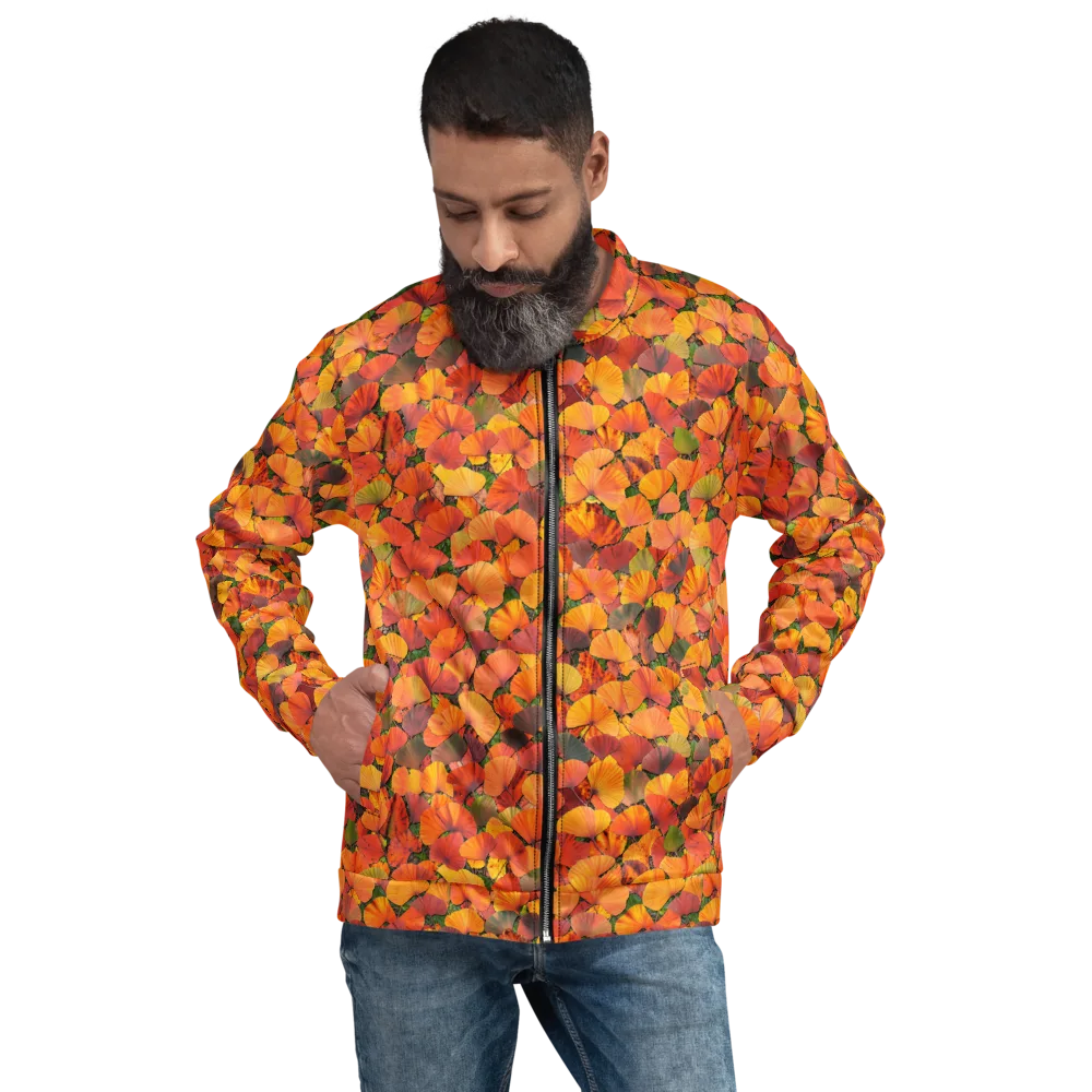 Ginkgo Inferno on Bomber Jacket — Front