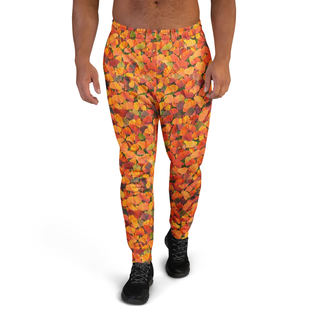 Ginkgo Inferno on Men's Joggers — Front