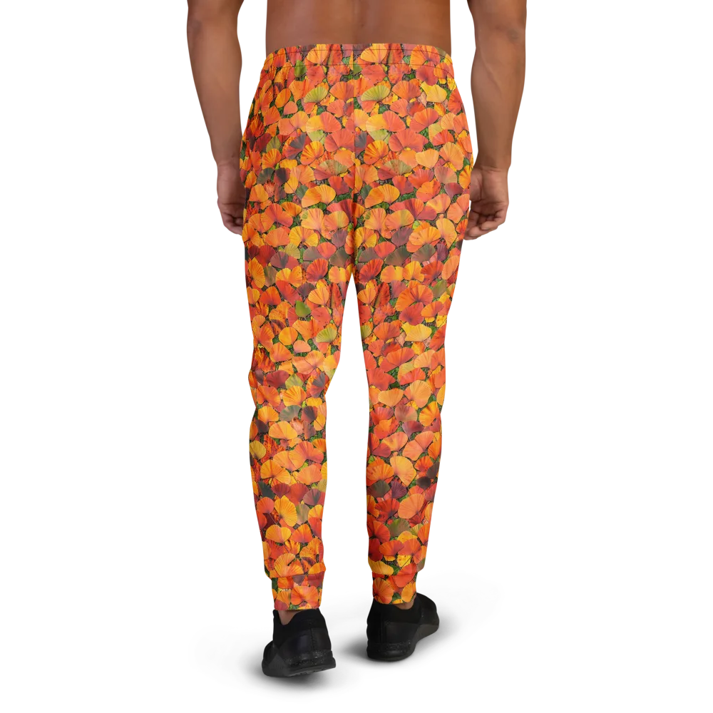 Ginkgo Inferno on Men's Joggers — Back