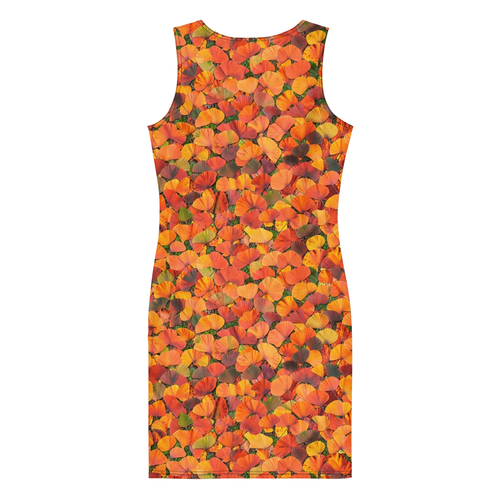 Ginkgo Inferno on Bodycon Dress — Back