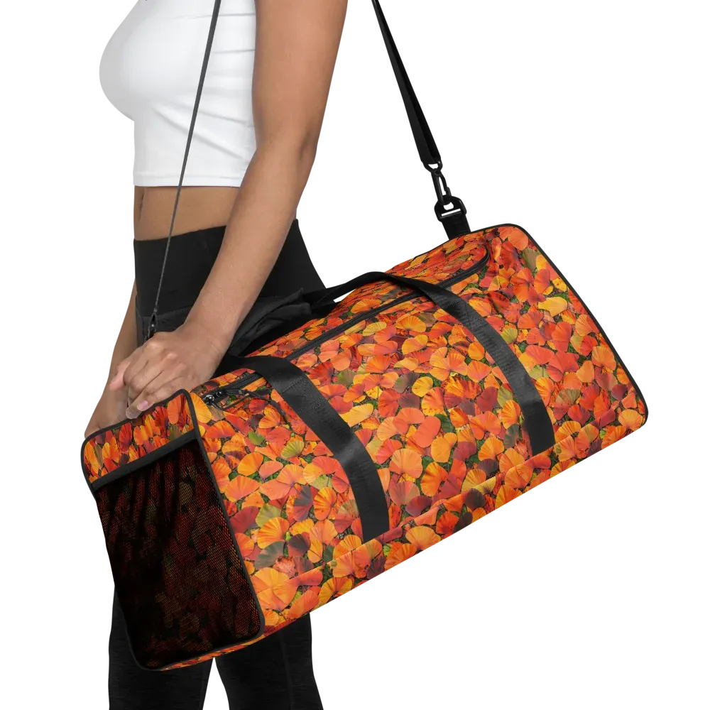Ginkgo Inferno on Duffle Bag — Front