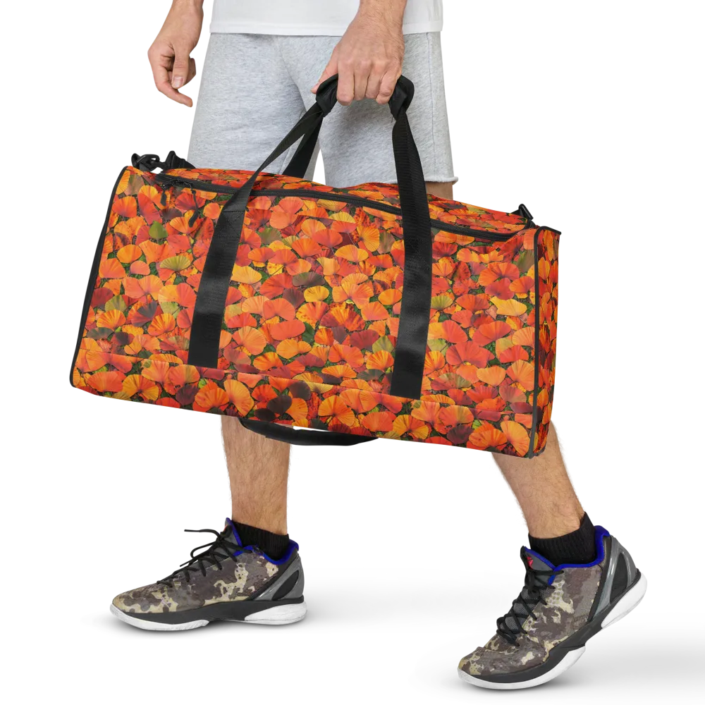 Ginkgo Inferno on Duffle Bag — Front