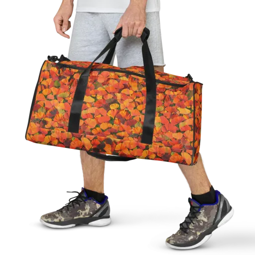 Ginkgo Inferno on a Duffle Bag