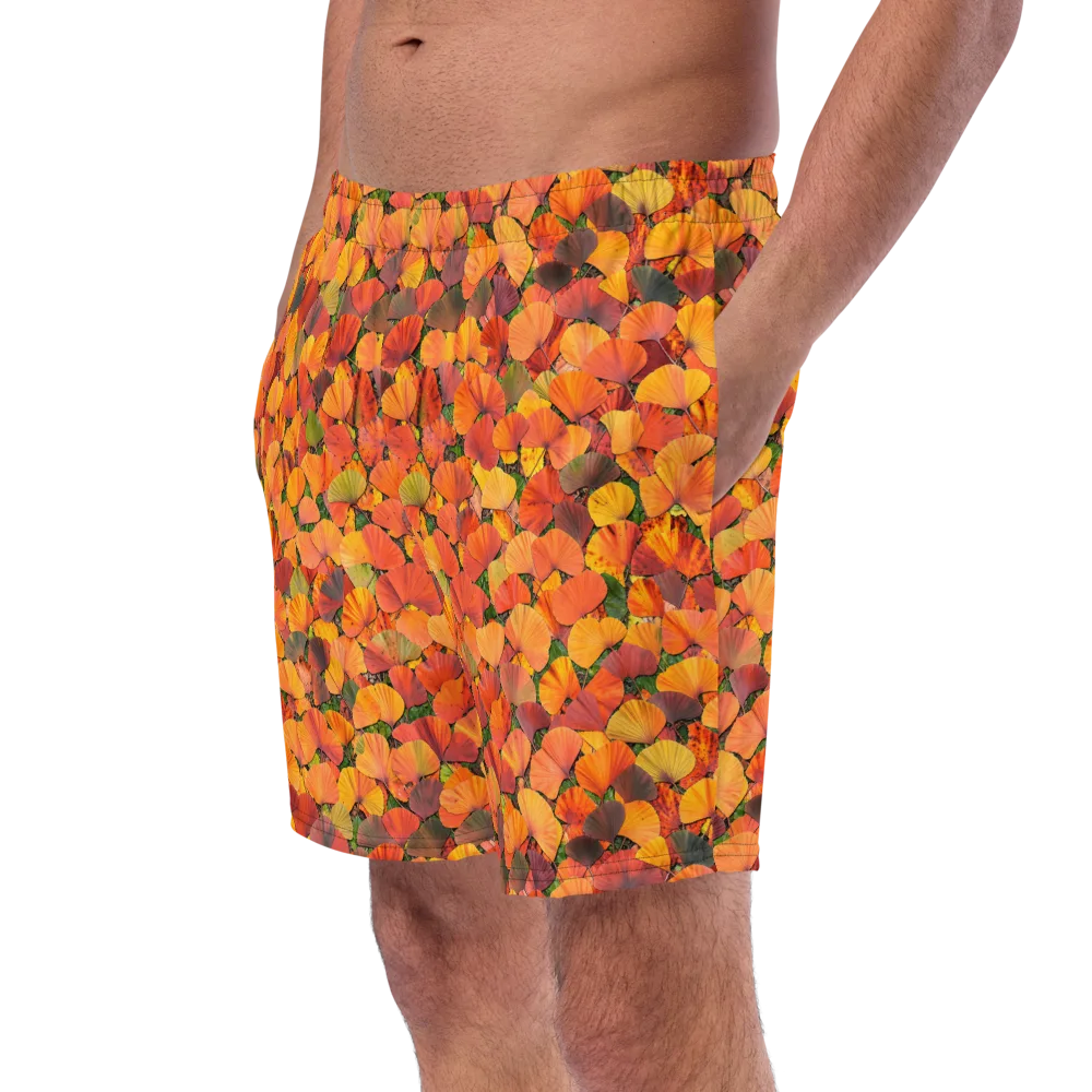 Ginkgo Inferno on Swim Trunks — Left Front