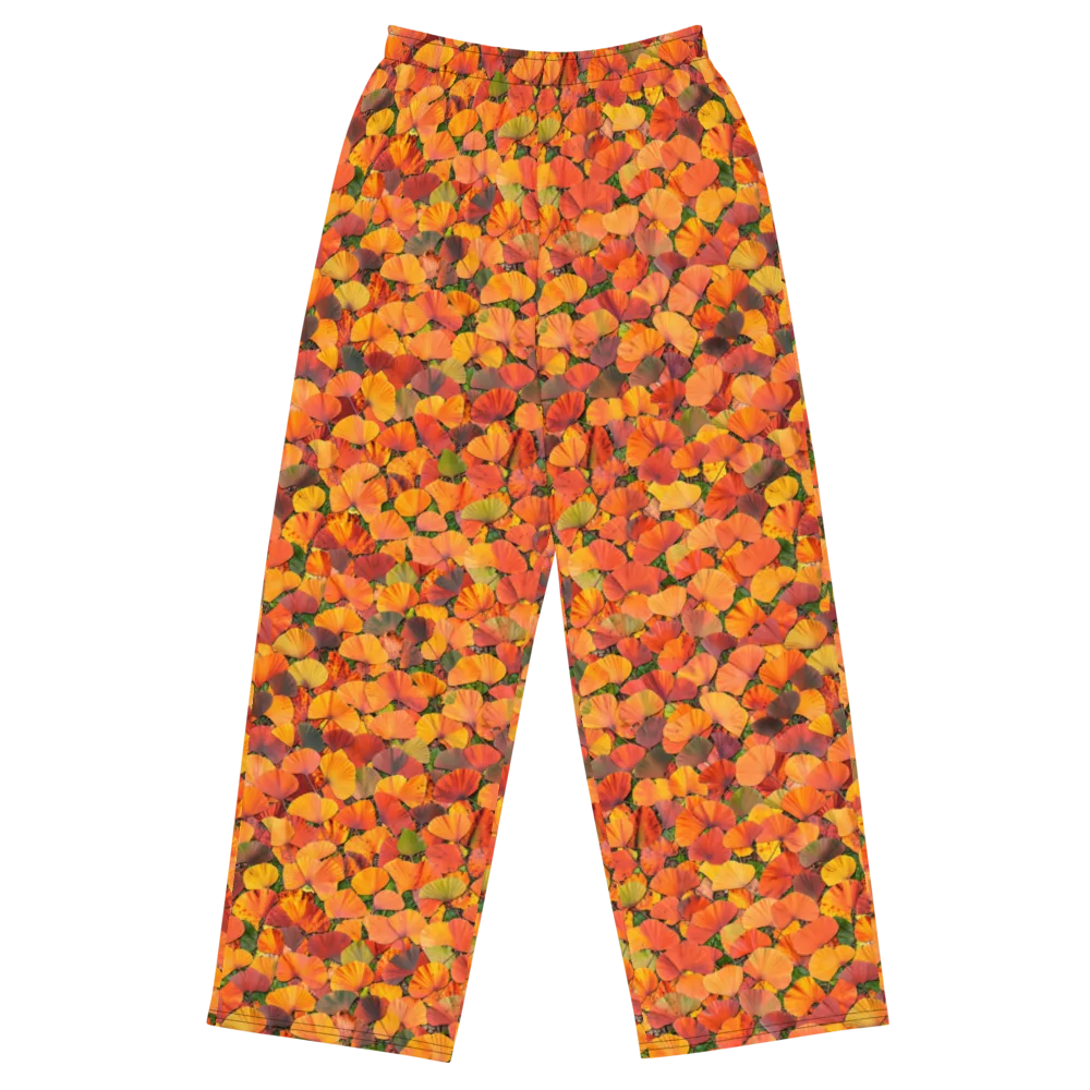 Ginkgo Inferno on Wide-Leg Pants — Front