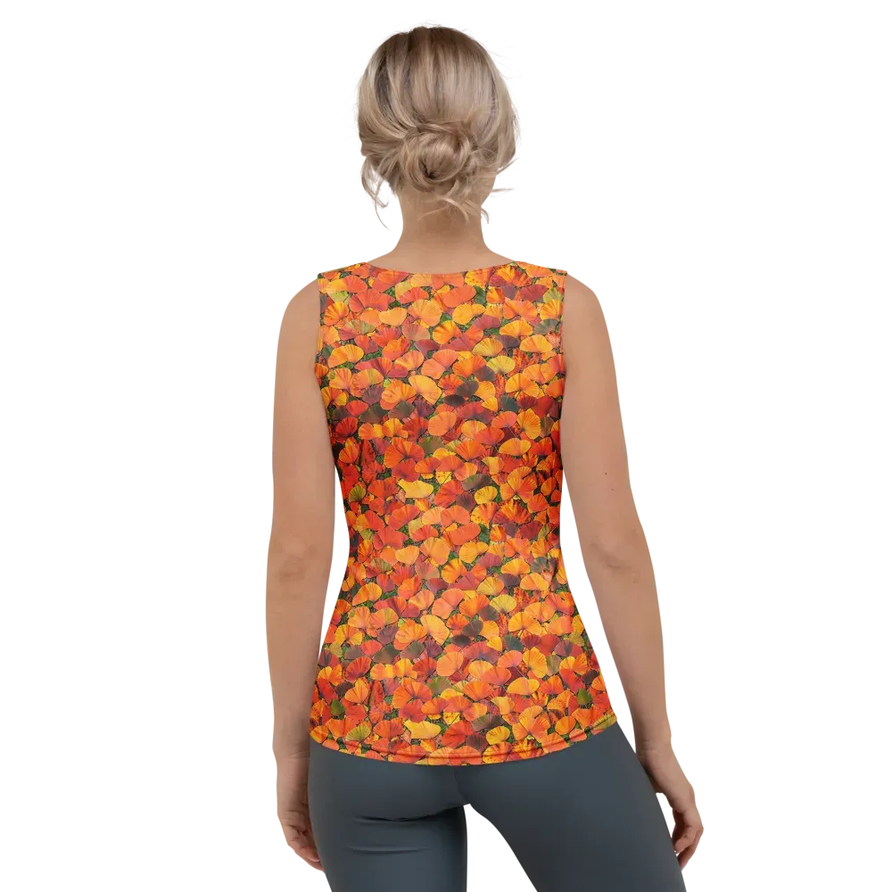 Ginkgo Inferno on Women's Tank Top — Back