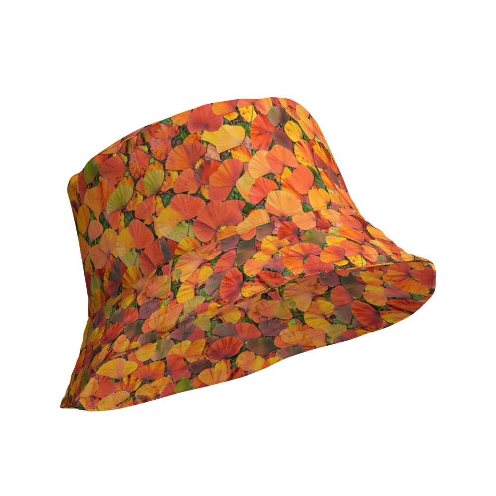 Ginkgo Inferno on Reversible Bucket Hat — Product details Outside