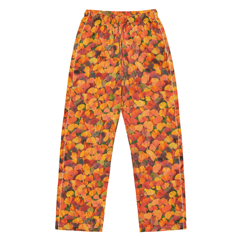 Ginkgo Inferno on Women's Pajama Pants — Front